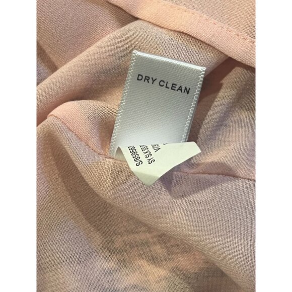 Banana Republic 100%Silk Sheath Dress Fully Lined Gathered Shoulder Purple 12 - Picture 10 of 10